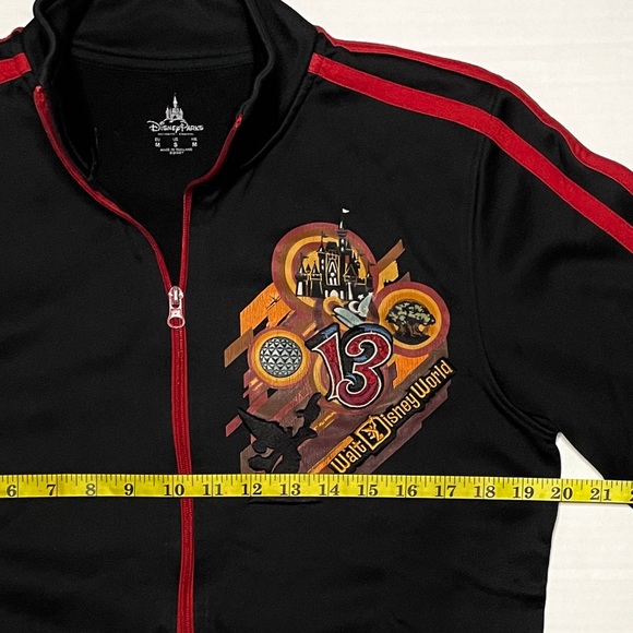 DISNEY WORLD Disney Parks Mens Small Mickey Mouse Jacket Red Black Full Zip - Picture 4 of 5